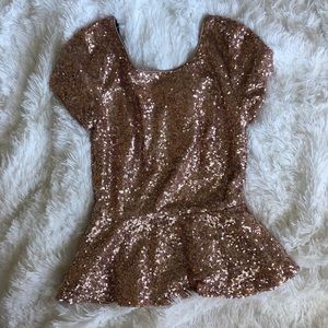 Glamorous peplum top